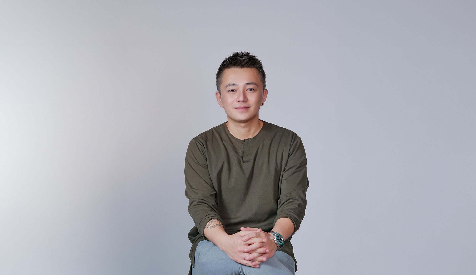 Studio portrait of Alvin