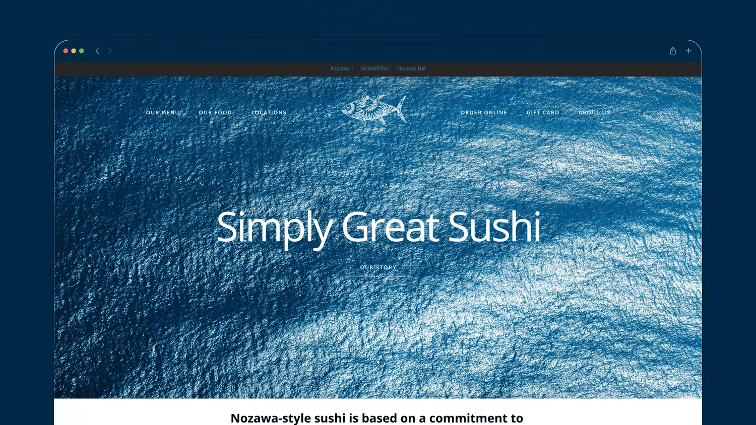 Sugarfishsushi — project cover from Alvin’s current portfolio
